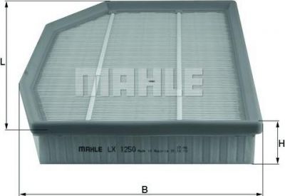 KNECHT/MAHLE Фильтр воздушный X3 E83/Z4 E85 (13717542545, LX1250)