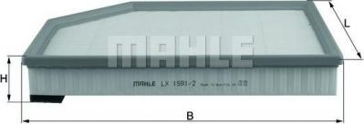 KNECHT/MAHLE Фильтр воздушный VOLVO S60/S80/V70/XC60/XC70 08- (30748212, LX1591/2)