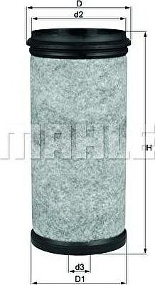 Knecht/Mahle LXS 1/1 фильтр добавочного воздуха на MAN SЬ