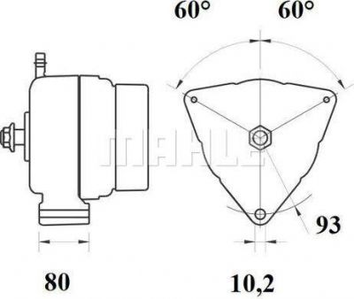 Knecht/Mahle MG 709 генератор на MAN TGM