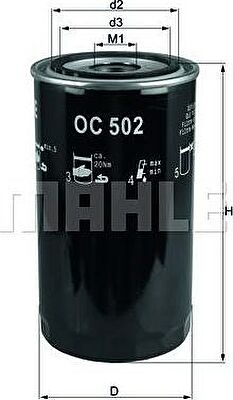 Knecht/Mahle OC 502 масляный фильтр на AVIA D-Line