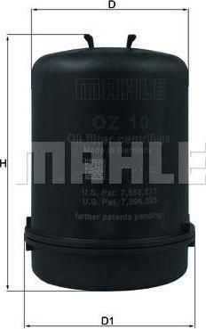 Knecht/Mahle OZ 10D масляный фильтр на DAF XF