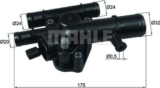 Knecht/Mahle TI 243 89 термостат, охлаждающая жидкость на RENAULT MEGANE II (BM0/1_, CM0/1_)