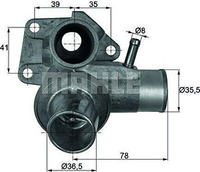 Knecht/Mahle TI 63 85D термостат, охлаждающая жидкость на FIAT UNO (146A/E)