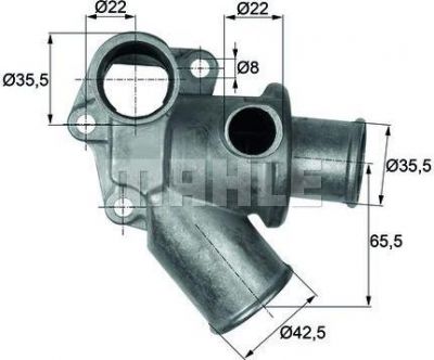 Knecht/Mahle TI 67 80D термостат, охлаждающая жидкость на FIAT UNO (146A/E)