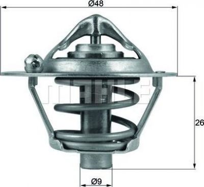 Knecht/Mahle TX 108 82D термостат, охлаждающая жидкость на FORD FOCUS III Turnier