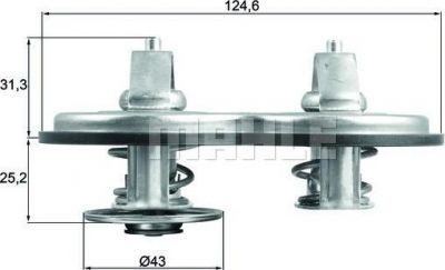 Knecht/Mahle TX 141 83 термостат, охлаждающая жидкость на MERCEDES-BENZ AROCS