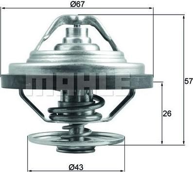 Knecht/Mahle TX 158 79 термостат, охлаждающая жидкость на MAN TGX