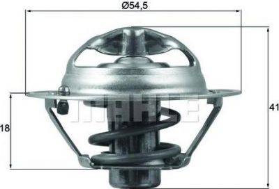 Knecht/Mahle TX 162 82D термостат, охлаждающая жидкость на RENAULT MEGANE III Наклонная задняя часть (BZ0_)