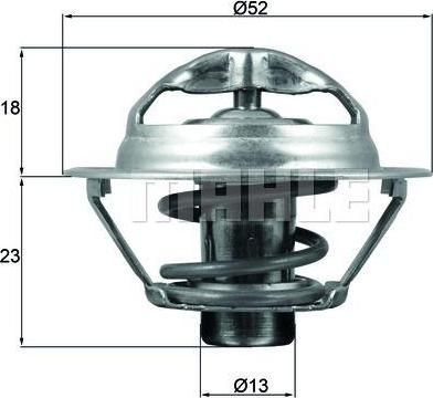 Knecht/Mahle TX 175 95D термостат, охлаждающая жидкость на RENAULT MEGANE III Наклонная задняя часть (BZ0_)