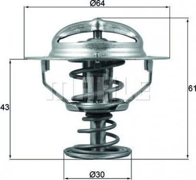 Knecht/Mahle TX 178 78D термостат, охлаждающая жидкость на HONDA CR-V III (RE)