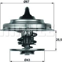 Knecht/Mahle TX 18 55D термостат, охлаждающая жидкость на MERCEDES-BENZ SK