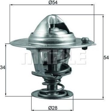 Knecht/Mahle TX 206 88D термостат, охлаждающая жидкость на HYUNDAI i40 CW (VF)