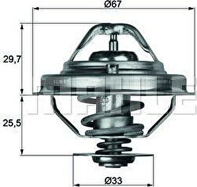 Knecht/Mahle TX 38 80D термостат, охлаждающая жидкость на 7 (E38)