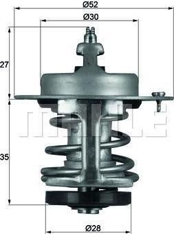 Knecht/Mahle TX 69 79 термостат, охлаждающая жидкость на HONDA CONCERTO седан (HWW)