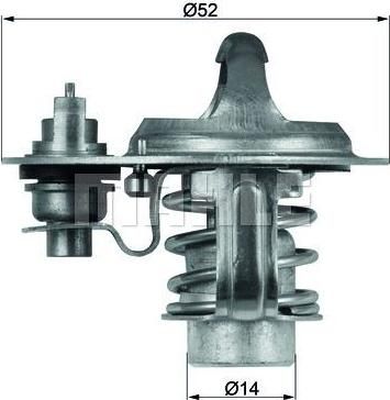 Knecht/Mahle TX 76 88D термостат, охлаждающая жидкость на KIA RETONA (CE)