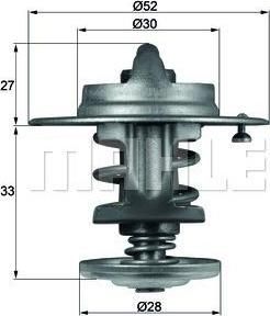 Knecht/Mahle TX 80 83 термостат, охлаждающая жидкость на TOYOTA HIACE III фургон (YH7_, LH6_, LH7_, LH5_, YH5_, YH6_)