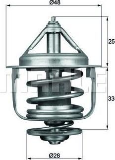 Knecht/Mahle TX 87 77D термостат, охлаждающая жидкость на NISSAN SUNNY II купе (B12)