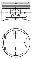 Kolbenschmidt 40021610 поршень на RENAULT SCЙNIC I (JA0/1_)