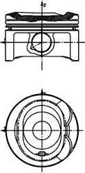 KOLBENSCHMIDT Поршнекомплект Toyota Avensis/Corolla/Verso 00- 1.6 3zz +0.50 (40080620)