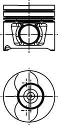 Kolbenschmidt 40218630 поршень на FIAT STILO Multi Wagon (192)