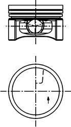 KOLBENSCHMIDT Поршень ДВС Renault Clio/Kangoo 1.2i D4F =69 1.2x1.5x2.5 std 01> (40219600)