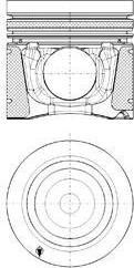 Kolbenschmidt 40270610 поршень на MERCEDES-BENZ AXOR 2