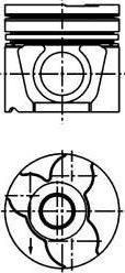 Kolbenschmidt 40307600 поршень на VW LT 28-46 II c бортовой платформой/ходовая часть (2DC, 2DF, 2