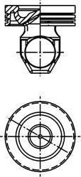 KOLBENSCHMIDT 40 338 600_поршень ·Volvo D12B/D12C/D12D (40338600)