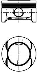 Kolbenschmidt 40385620 поршень на OPEL CORSA D