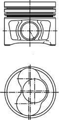 Kolbenschmidt 40409600 поршень на VW PASSAT Variant (3C5)