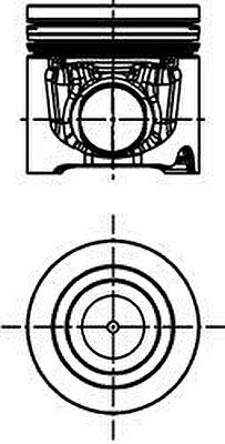Kolbenschmidt 40510630 поршень на IVECO DAILY IV самосвал