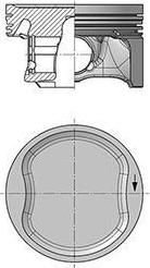 Kolbenschmidt 40571600 поршень на FIAT 500L (199_)