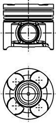 Kolbenschmidt 40660610 поршень на ALFA ROMEO 156 (932)