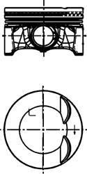 Kolbenschmidt 40759620 поршень на VW MULTIVAN V (7HM, 7HN, 7HF, 7EF, 7EM, 7EN)