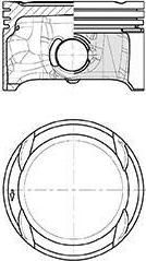 Kolbenschmidt 40839620 поршень на SKODA ROOMSTER Praktik (5J)