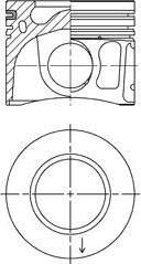 Kolbenschmidt 41072620 поршень на FORD TRANSIT фургон