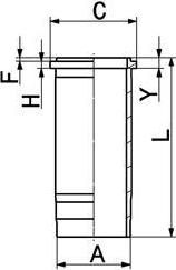 KOLBENSCHMIDT Гильза цилиндра FRM/FPM WET CYLINDER LINER SCANIA 127 (89367110)