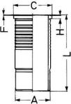 KOLBENSCHMIDT Гильза MAN TGA D2876 LF12/13/25 89595110 (89595110)