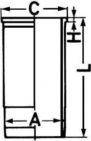 Kolbenschmidt 89869110 гильза цилиндра на MAN TGA