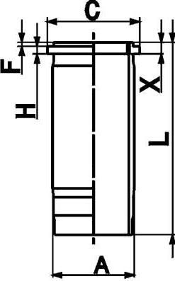 Kolbenschmidt 89899110 гильза цилиндра на DAF XF
