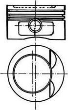 Kolbenschmidt 90037610 поршень на AUDI 80 Avant (8C, B4)
