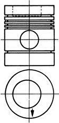 Kolbenschmidt 90274830 поршень на MERCEDES-BENZ LP