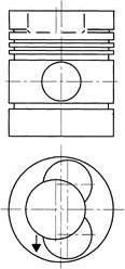 Kolbenschmidt 90276720 поршень на MERCEDES-BENZ NG