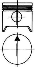 Kolbenschmidt 90451700 поршень на FIAT 900 T/E Pulmino (200_)