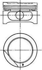 KOLBENSCHMIDT Поршнекомплект OPEL D=79.5 1.6SE, 1.6SV, 1.6SZ (90556623)