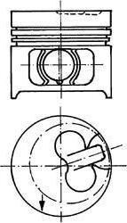 KOLBENSCHMIDT Поршень ДВС Opel 1.7D/DR=82.5 2x2x3 +0.50 88> (90858610)