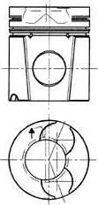 Kolbenschmidt 92128600 поршень на DAF 75