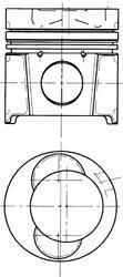 Kolbenschmidt 94487600 поршень на MAN M 2000 L