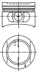 KOLBENSCHMIDT Поршнекомплект Audi 2.6 ABC d82.5 STD 92- KS Original (94492700)